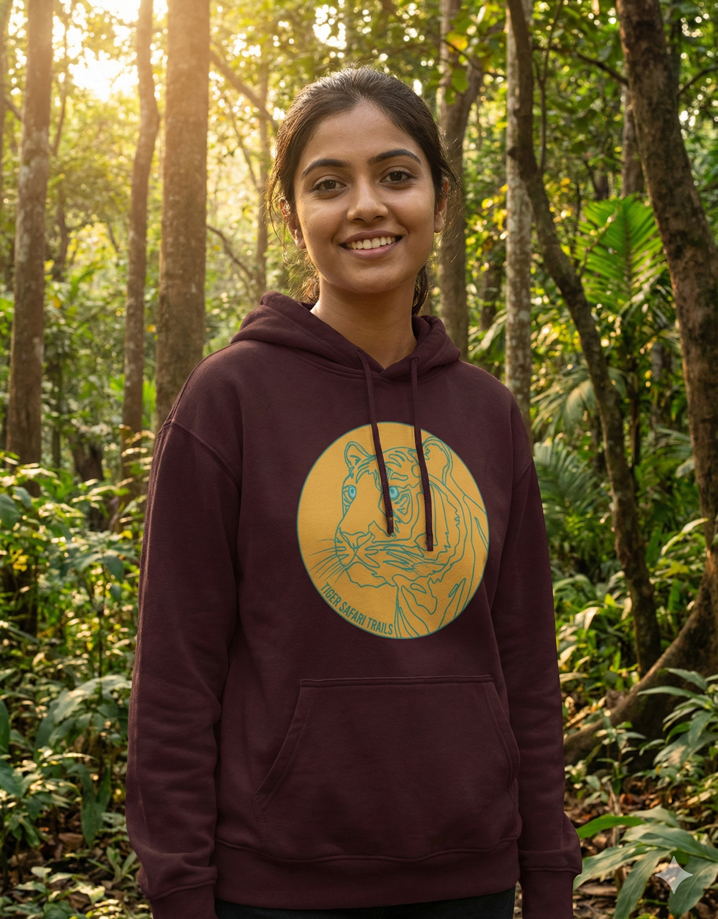 The Dawn Patrol Tiger Safari Oversized Hoodie